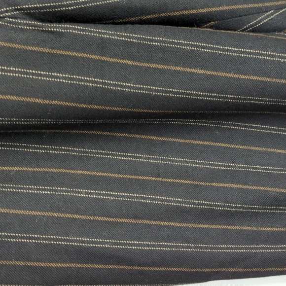 Vince. Womens Black Flannel Stripe Wool Blend Pants High Waisted Cropped Size M - Picture 6 of 14